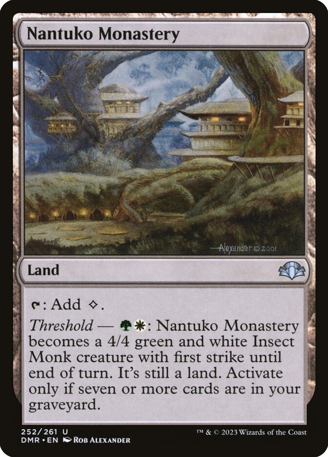 Magic the Gathering Card - Nantuko Monastery - MTG Circle