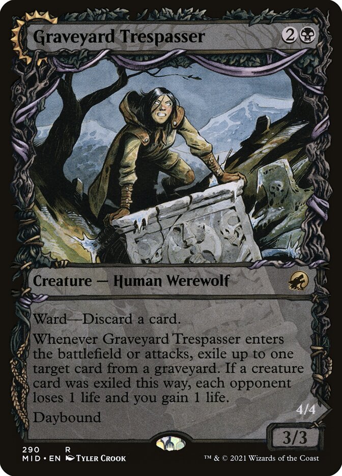 Magic the Gathering Card - Graveyard Trespasser - MTG Circle
