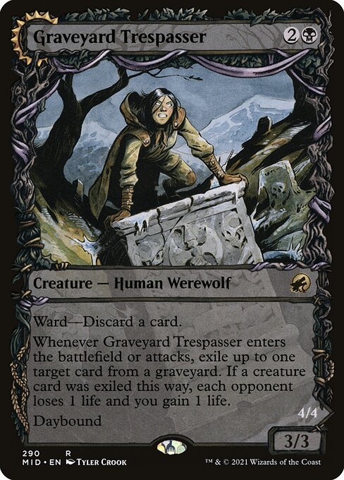 Magic the Gathering Card - Graveyard Trespasser - MTG Circle