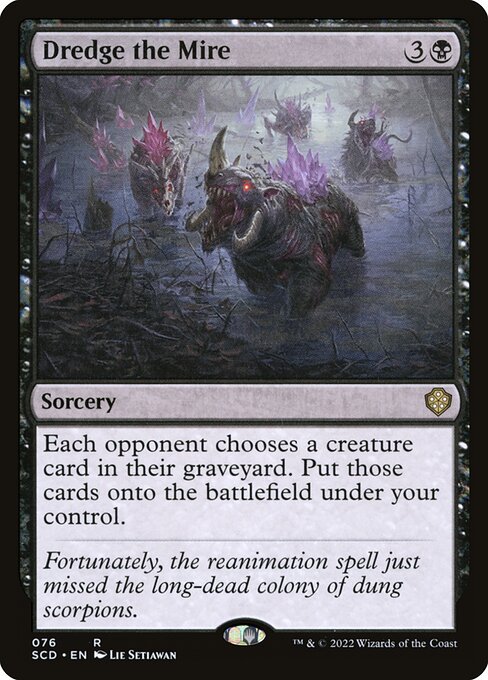 Magic the Gathering Card - Dredge the Mire - MTG Circle
