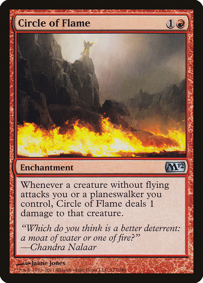 Magic the Gathering Card - Circle of Flame - MTG Circle