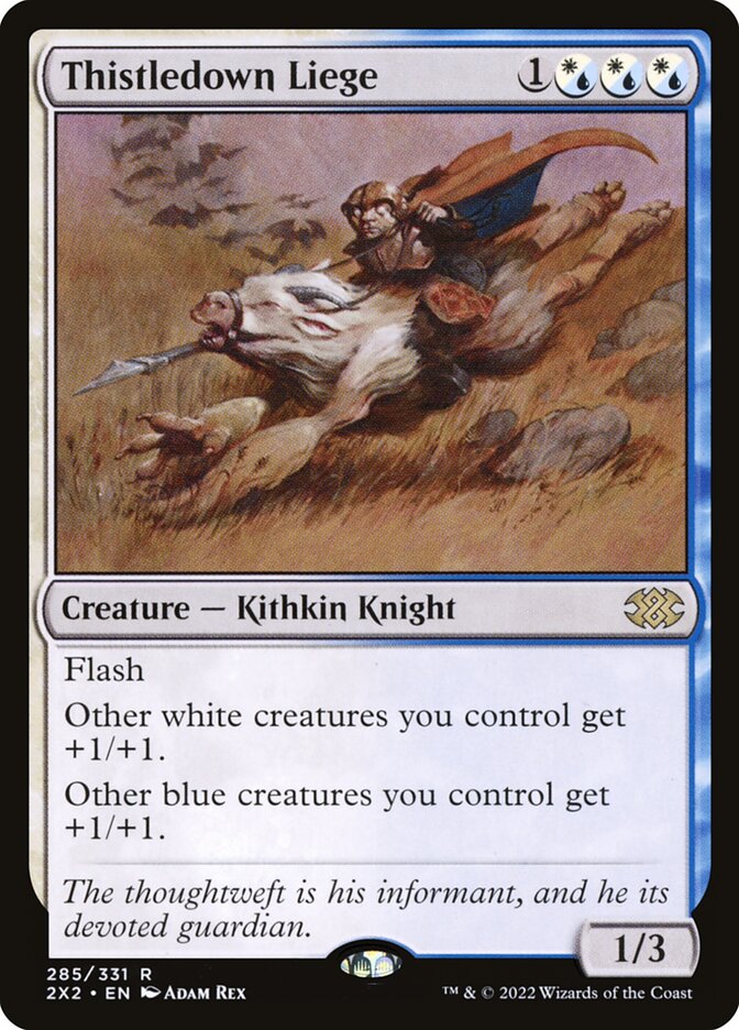 Magic the Gathering Card - Thistledown Liege - MTG Circle