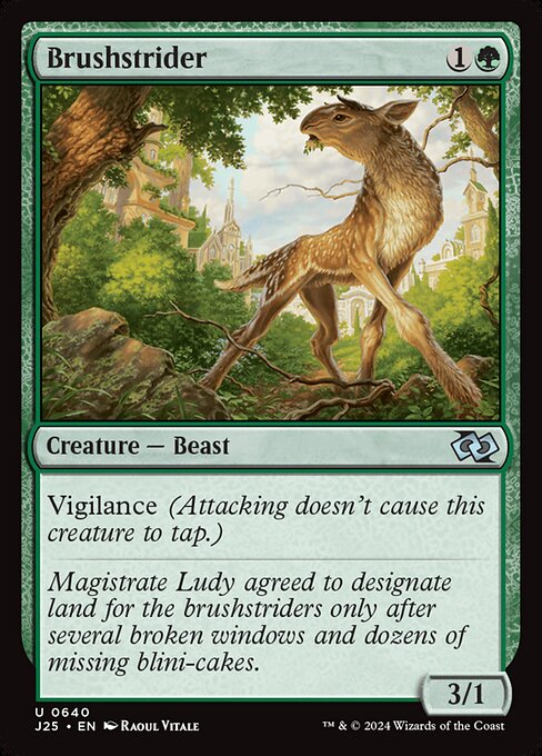 Magic the Gathering Card - Brushstrider - MTG Circle