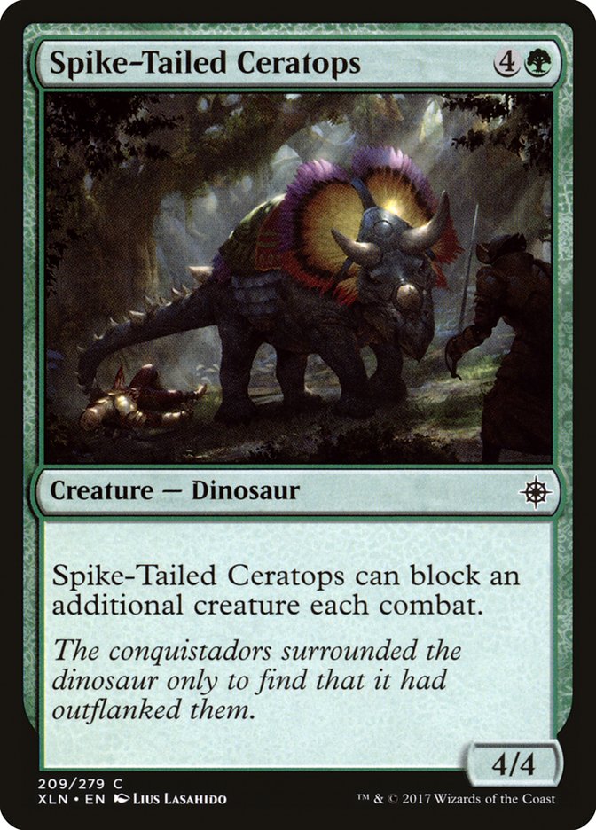 Magic the Gathering Card - Spike-Tailed Ceratops - MTG Circle