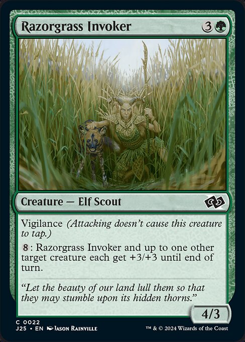 Magic the Gathering Card - Razorgrass Invoker - MTG Circle