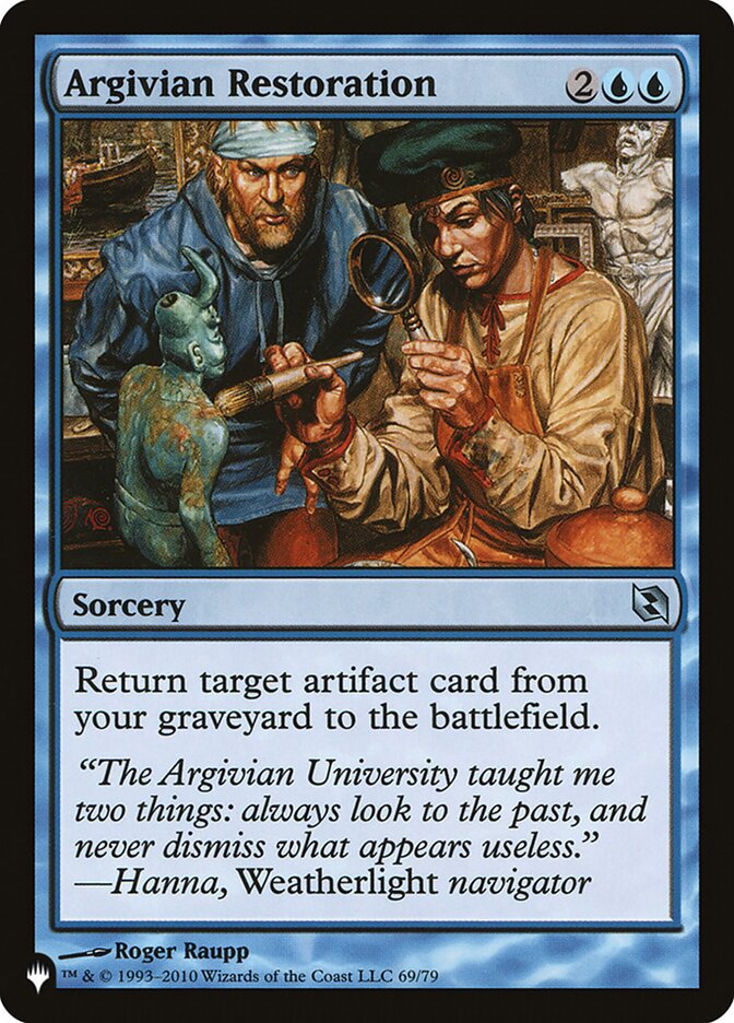 Magic the Gathering Card - Argivian Restoration - MTG Circle