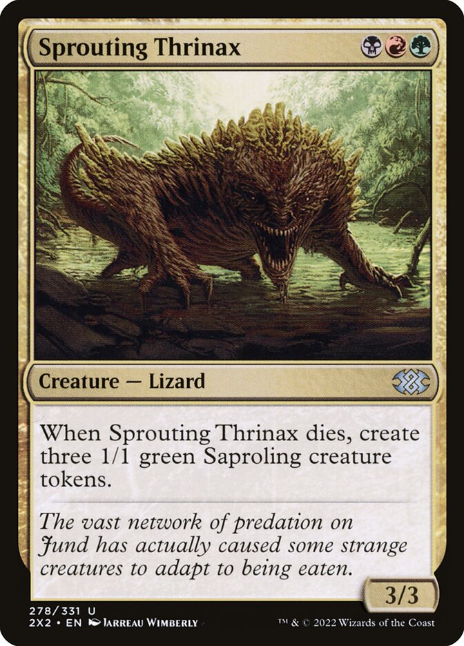 Magic the Gathering Card - Sprouting Thrinax - MTG Circle