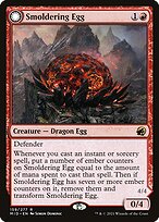 Magic the Gathering Card - Smoldering Egg // Ashmouth Dragon - MTG Circle