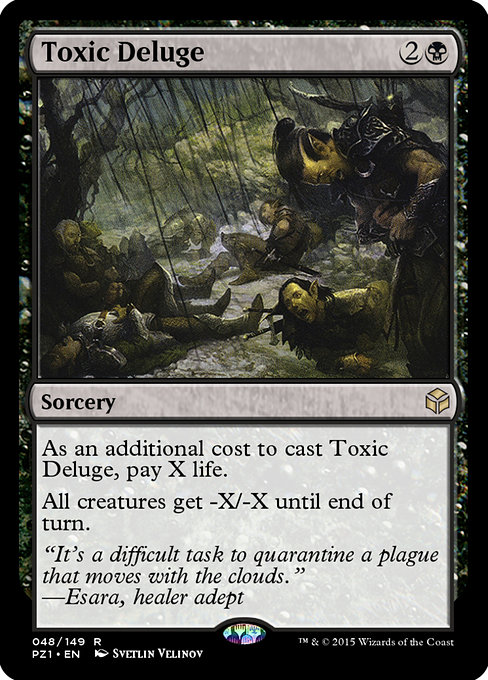 Magic the Gathering Card - Toxic Deluge - MTG Circle