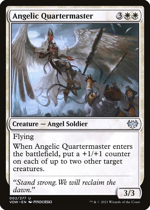 Magic the Gathering Card - Angelic Quartermaster - MTG Circle