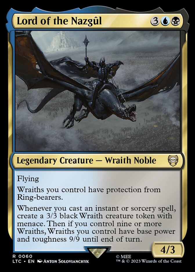Magic the Gathering Card - Lord of the Nazgûl - MTG Circle