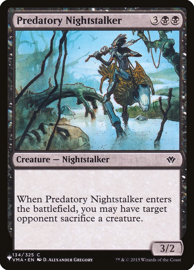 Magic the Gathering Card - Predatory Nightstalker - MTG Circle