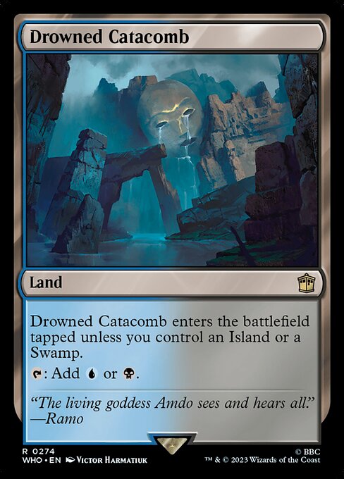 Magic the Gathering Card - Drowned Catacomb - MTG Circle