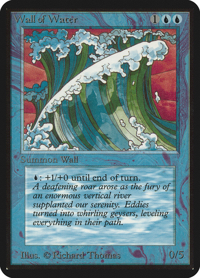 Magic the Gathering Card - Wall of Water - MTG Circle