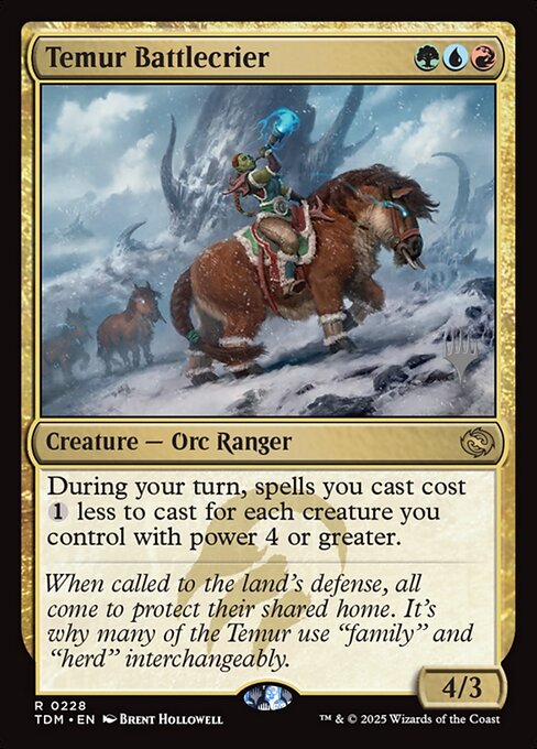 Magic the Gathering Card - Temur Battlecrier - MTG Circle