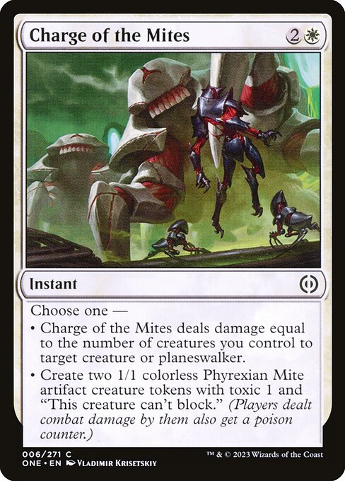 Magic the Gathering Card - Charge of the Mites - MTG Circle