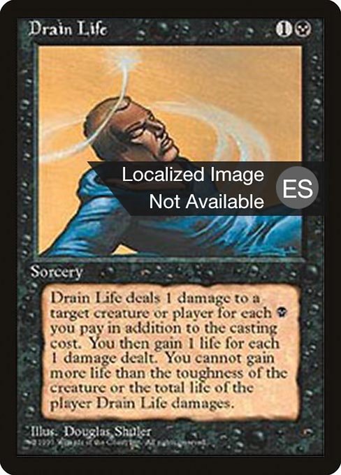 Magic the Gathering Card - Drain Life - MTG Circle