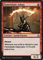 Magic the Gathering Card - Flameblade Adept - MTG Circle