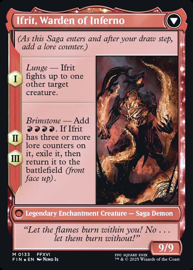 Magic the Gathering Card - Ifrit, Warden of Inferno - MTG Circle