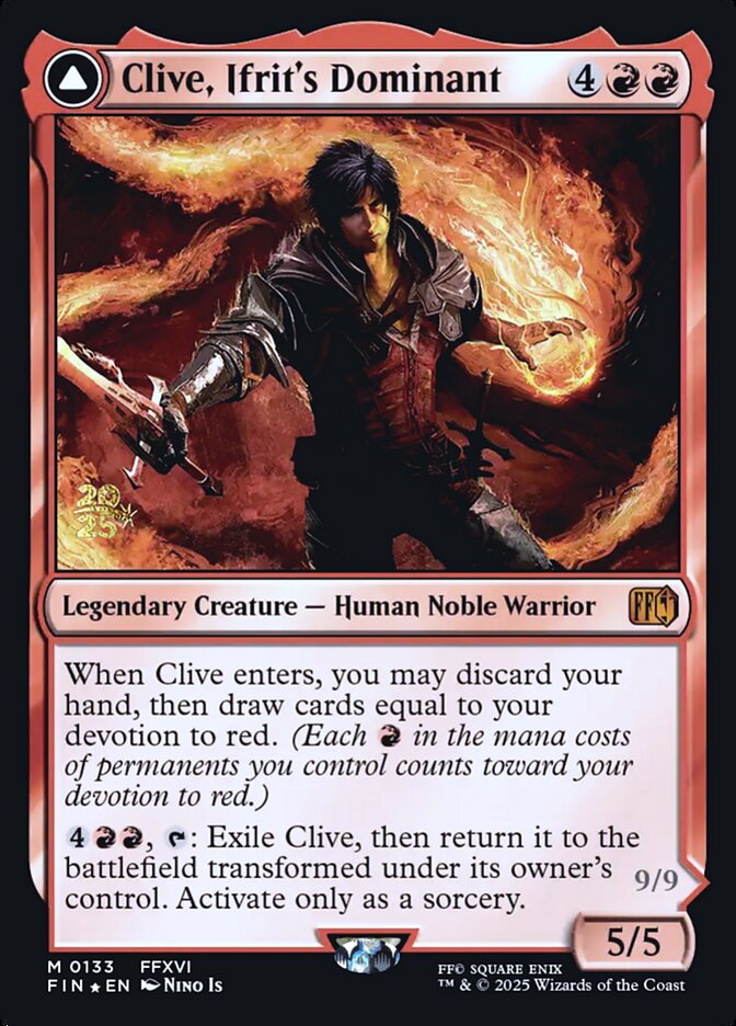 Magic the Gathering Card - Clive, Ifrit's Dominant - MTG Circle