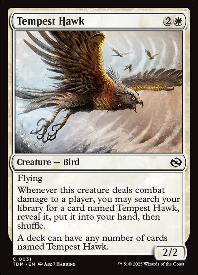 Magic the Gathering Card - Tempest Hawk - MTG Circle