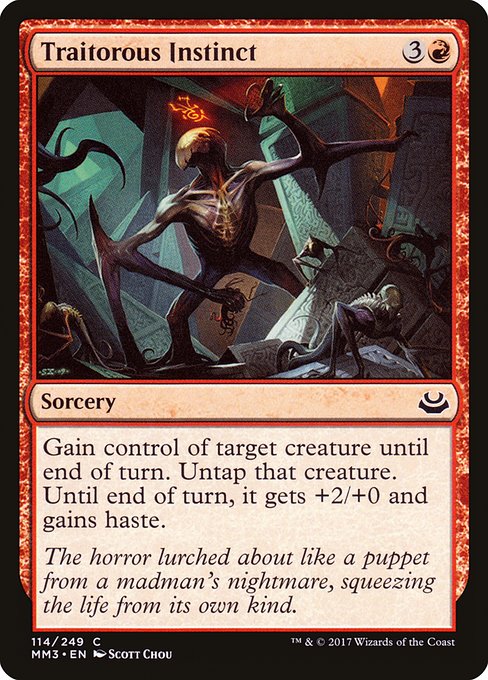 Magic the Gathering Card - Traitorous Instinct - MTG Circle
