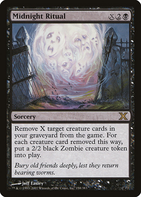 Magic the Gathering Card - Midnight Ritual - MTG Circle