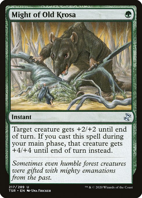 Magic the Gathering Card - Might of Old Krosa - MTG Circle