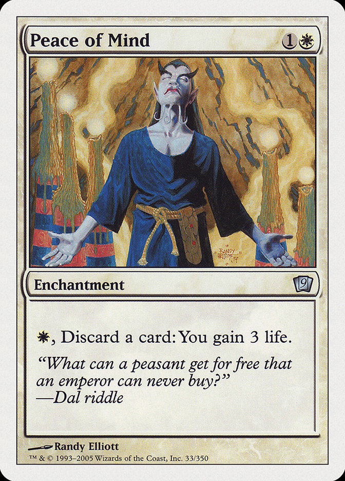 Magic the Gathering Card - Peace of Mind - MTG Circle