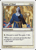 Magic the Gathering Card - Peace of Mind - MTG Circle