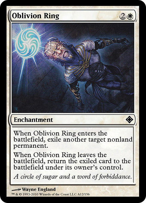 Magic the Gathering Card - Oblivion Ring - MTG Circle