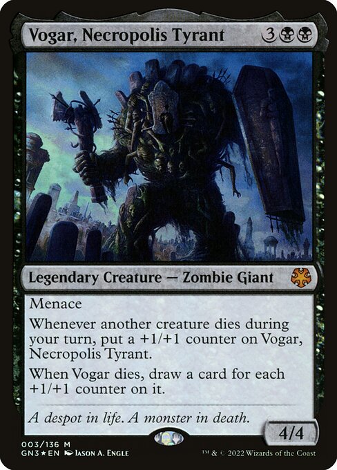 Magic the Gathering Card - Vogar, Necropolis Tyrant - MTG Circle