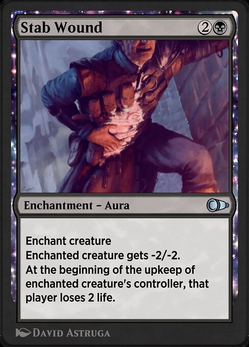Magic the Gathering Card - Stab Wound - MTG Circle