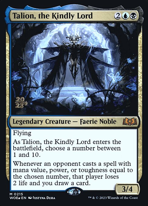 Magic the Gathering Card - Talion, the Kindly Lord - MTG Circle
