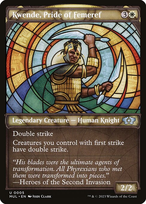 Magic the Gathering Card - Kwende, Pride of Femeref - MTG Circle