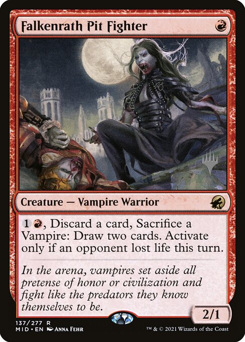 Magic the Gathering Card - Falkenrath Pit Fighter - MTG Circle