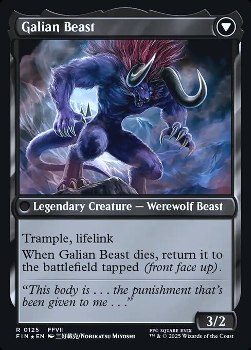 Magic the Gathering Card - Galian Beast - MTG Circle