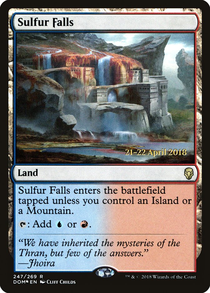 Magic the Gathering Card - Sulfur Falls - MTG Circle