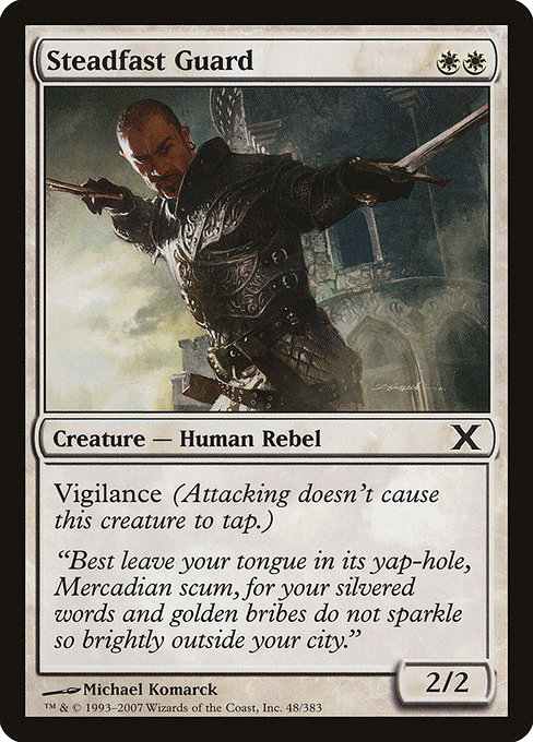 Magic the Gathering Card - Steadfast Guard - MTG Circle