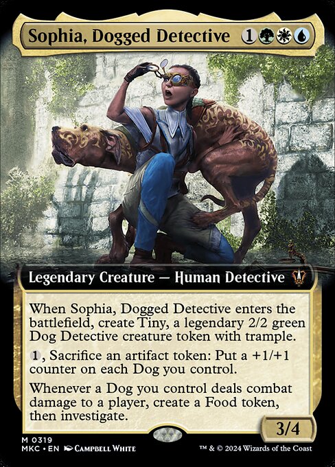 Magic the Gathering Card - Sophia, Dogged Detective - MTG Circle