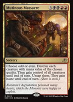 Magic the Gathering Card - Mutinous Massacre - MTG Circle