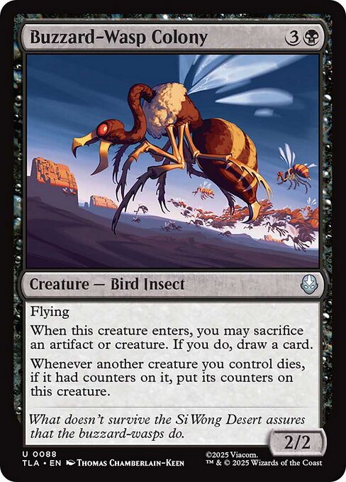 Magic the Gathering Card - Buzzard-Wasp Colony - MTG Circle