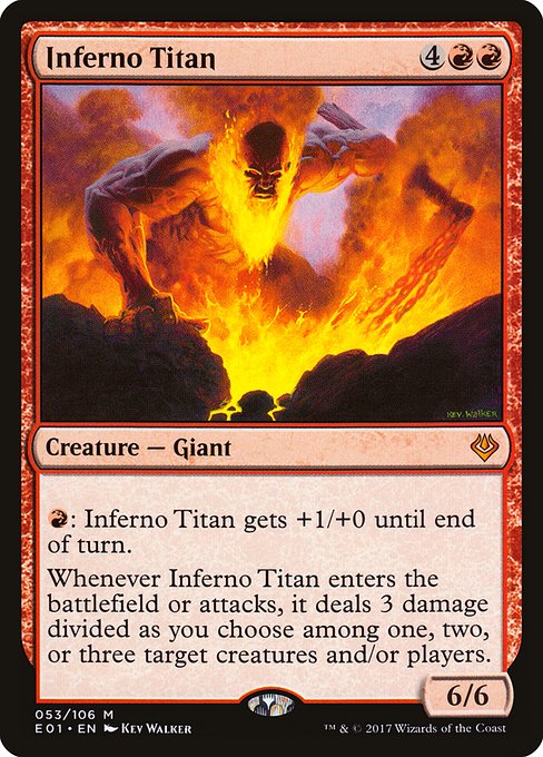 Magic the Gathering Card - Inferno Titan - MTG Circle