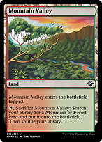 Magic the Gathering Card - Mountain Valley - MTG Circle
