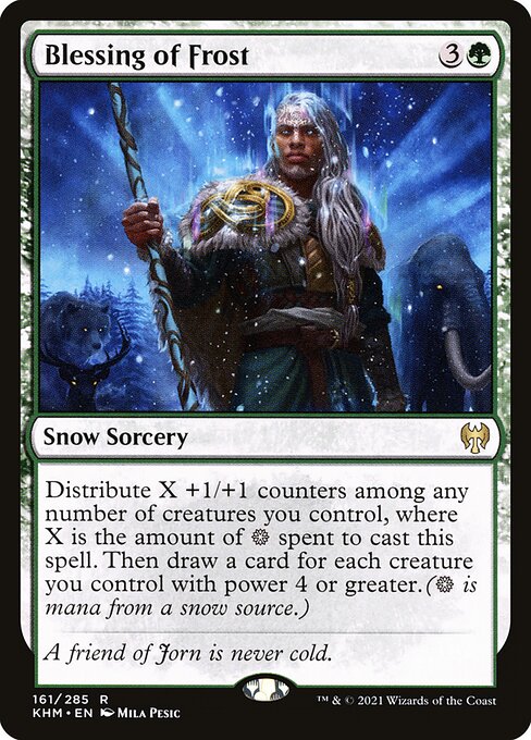 Magic the Gathering Card - Blessing of Frost - MTG Circle