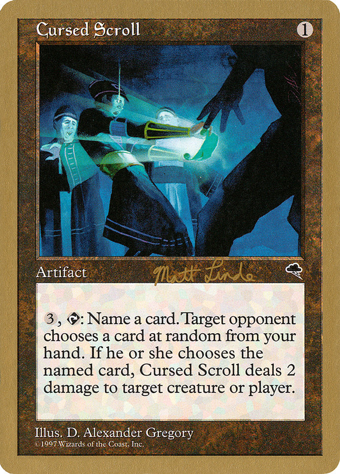 Magic the Gathering Card - Cursed Scroll - MTG Circle
