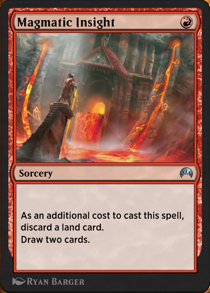 Magic the Gathering Card - Magmatic Insight - MTG Circle