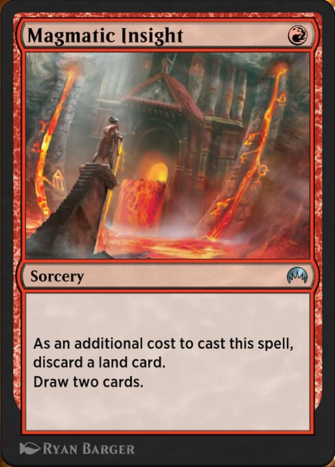 Magic the Gathering Card - Magmatic Insight - MTG Circle