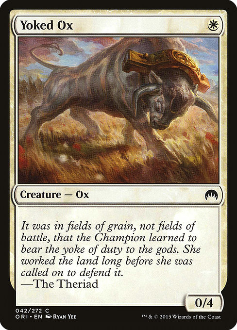 Magic the Gathering Card - Yoked Ox - MTG Circle