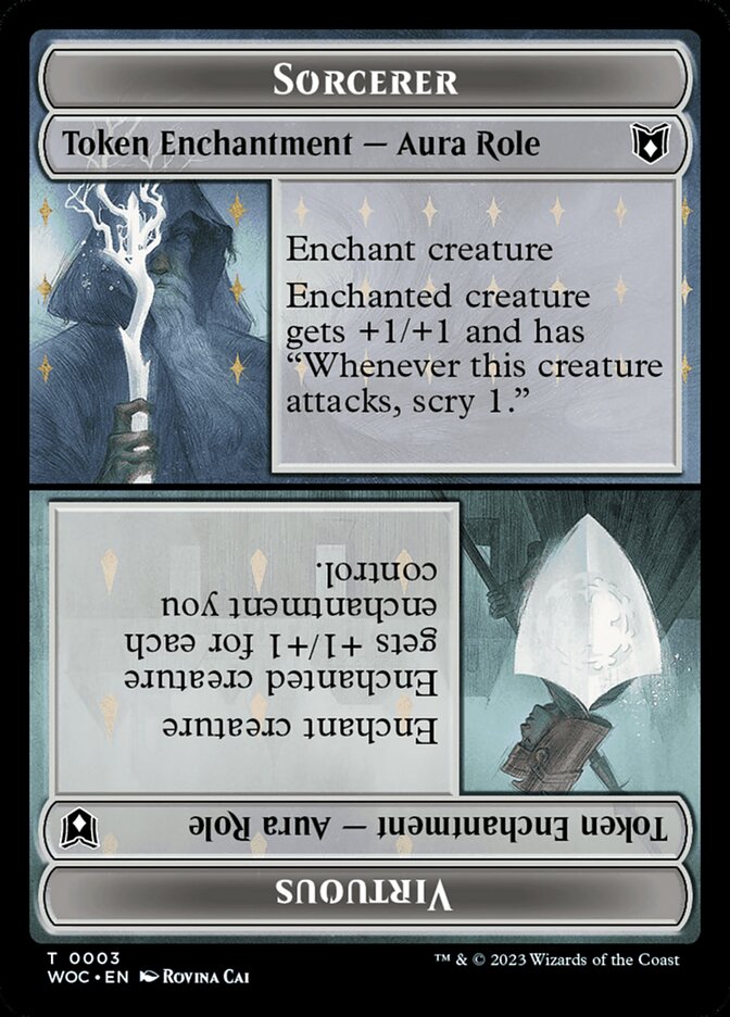 Magic the Gathering Card - Sorcerer // Virtuous - MTG Circle